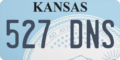 KS license plate 527DNS