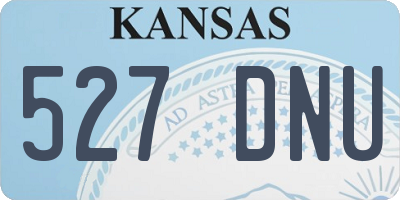 KS license plate 527DNU