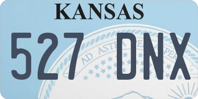 KS license plate 527DNX