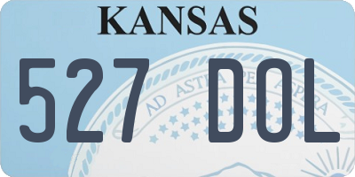 KS license plate 527DOL