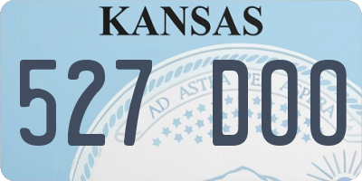 KS license plate 527DOO