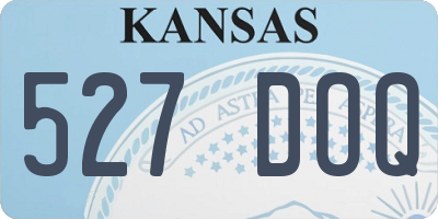 KS license plate 527DOQ