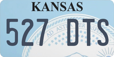 KS license plate 527DTS