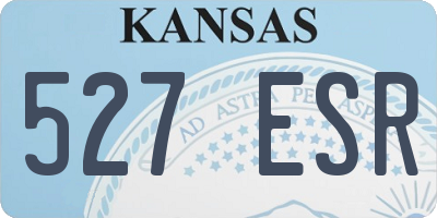 KS license plate 527ESR