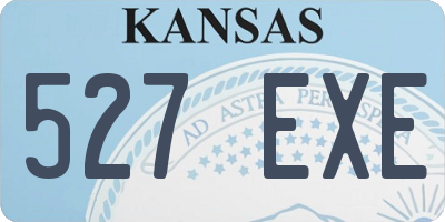KS license plate 527EXE