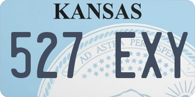 KS license plate 527EXY