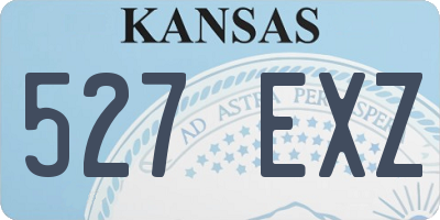 KS license plate 527EXZ