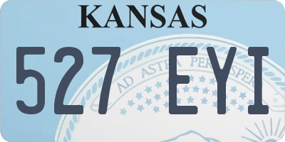 KS license plate 527EYI