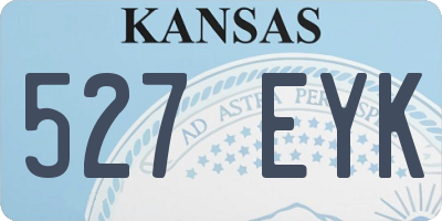 KS license plate 527EYK