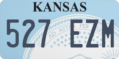 KS license plate 527EZM