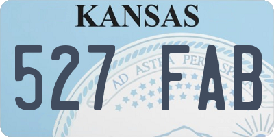 KS license plate 527FAB
