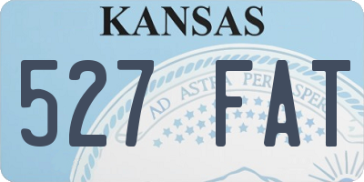 KS license plate 527FAT
