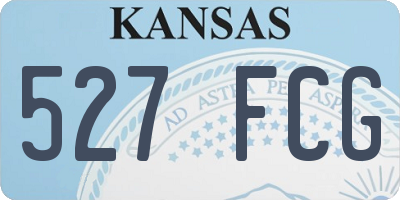 KS license plate 527FCG
