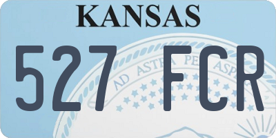 KS license plate 527FCR