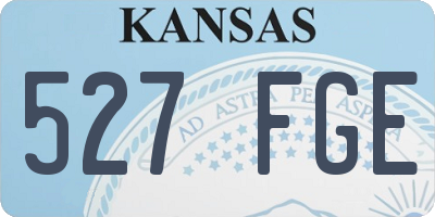 KS license plate 527FGE