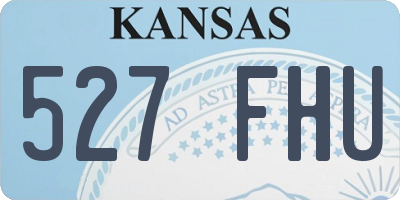 KS license plate 527FHU