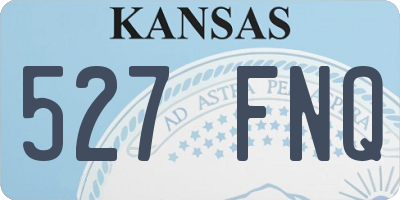 KS license plate 527FNQ
