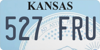 KS license plate 527FRU