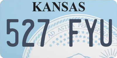 KS license plate 527FYU