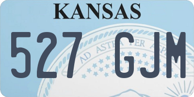 KS license plate 527GJM