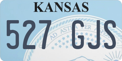 KS license plate 527GJS