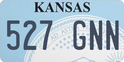 KS license plate 527GNN