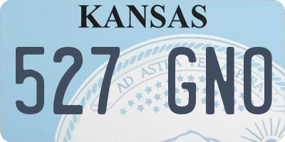 KS license plate 527GNO
