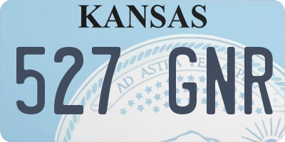 KS license plate 527GNR