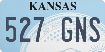 KS license plate 527GNS