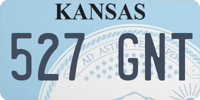 KS license plate 527GNT
