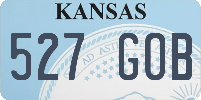 KS license plate 527GOB