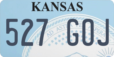 KS license plate 527GOJ