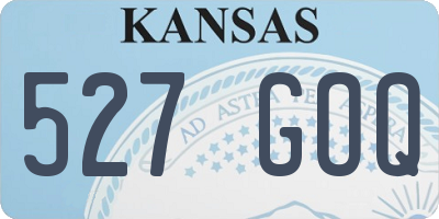 KS license plate 527GOQ