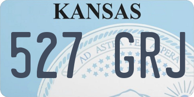 KS license plate 527GRJ