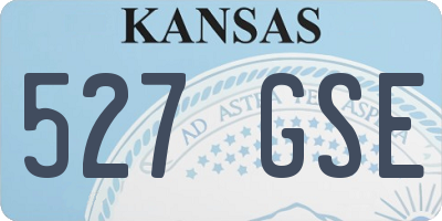 KS license plate 527GSE