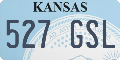 KS license plate 527GSL