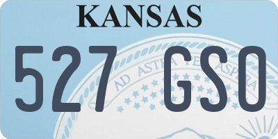 KS license plate 527GSO
