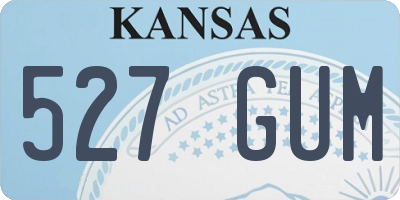 KS license plate 527GUM