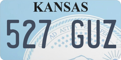 KS license plate 527GUZ