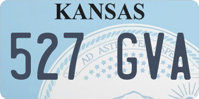 KS license plate 527GVA