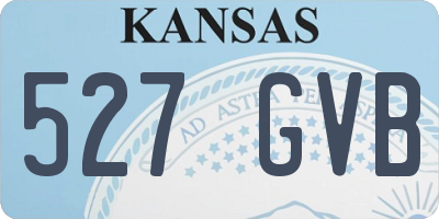 KS license plate 527GVB