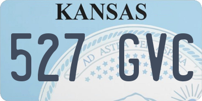 KS license plate 527GVC