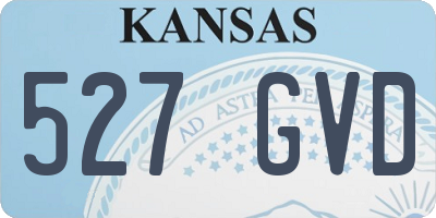 KS license plate 527GVD