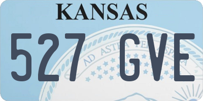 KS license plate 527GVE