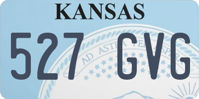 KS license plate 527GVG