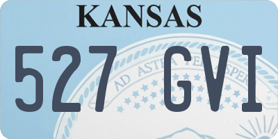 KS license plate 527GVI