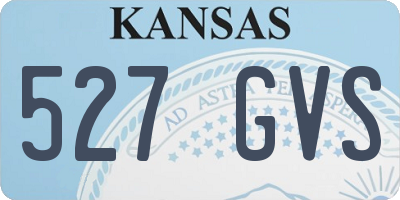 KS license plate 527GVS