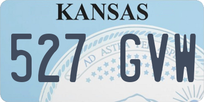 KS license plate 527GVW