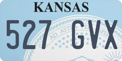 KS license plate 527GVX