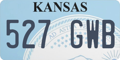 KS license plate 527GWB